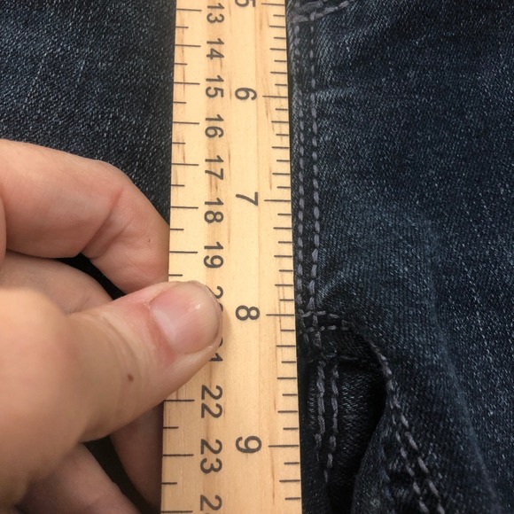 Seven7 Women's Dark Wash Bootcut Jeans Embellished Pockets Size 7 32 Inseam - Picture 4 of 14